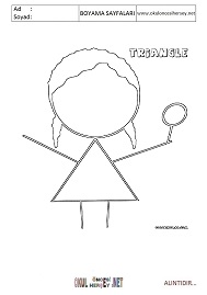 üçgen boyama sayfaları